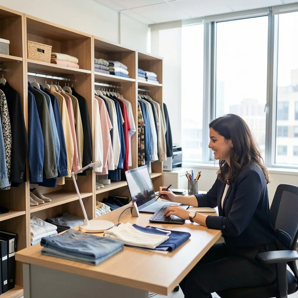Our wardrobe consultation team at work